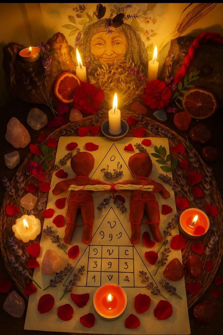 Candle spell setup