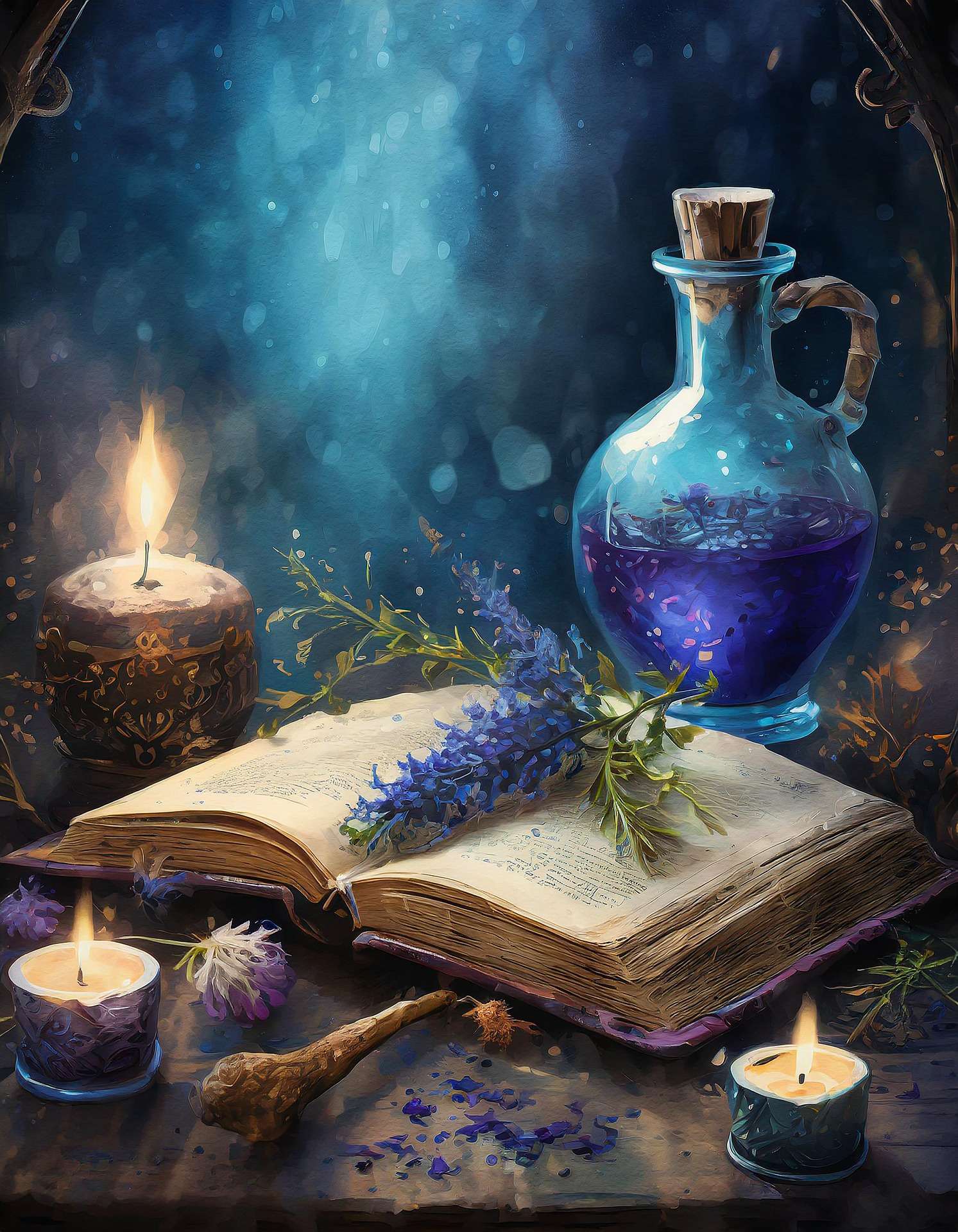 A calm spiritual setting